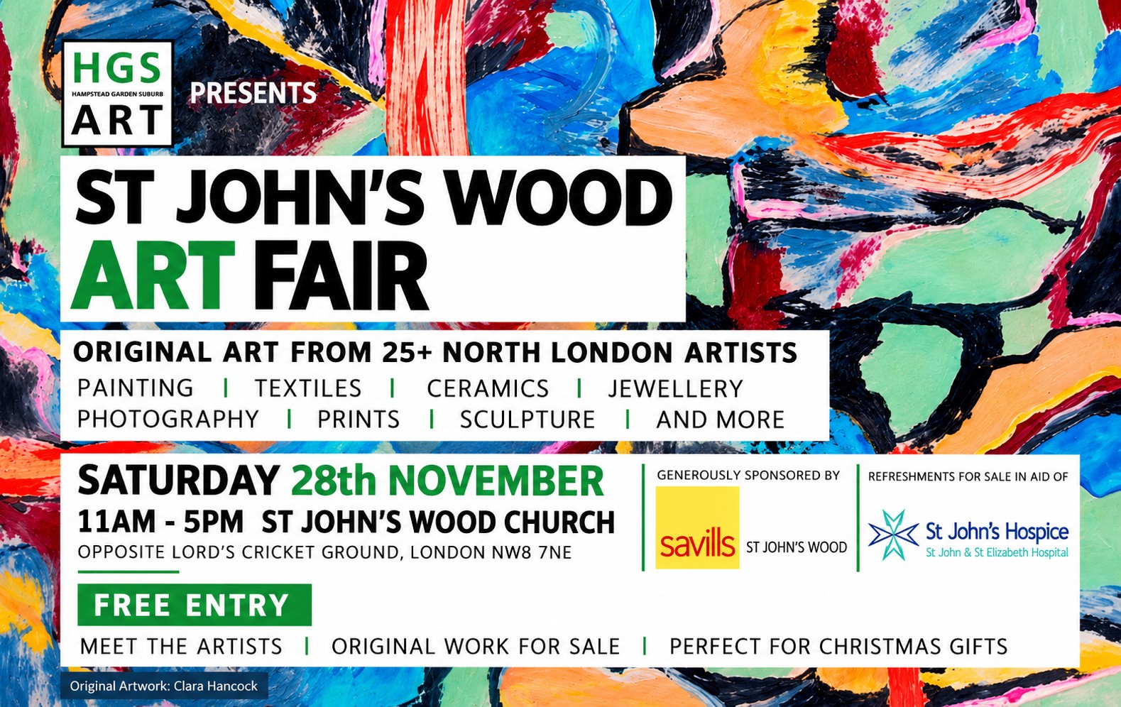 HGS ART St John’s Wood Art Fair 28th November